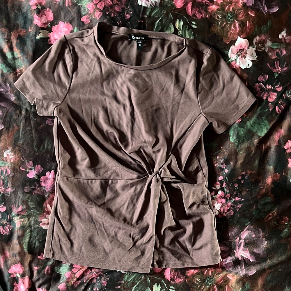 Express Mauve Short Sleeve Top